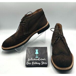 Marc Joseph New York Men's Leather Brown Luxury Ankle Boot Wingtip Size 10 3184